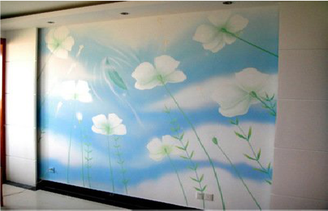 泸西画墙绘怎么画好白云的蓬松感？