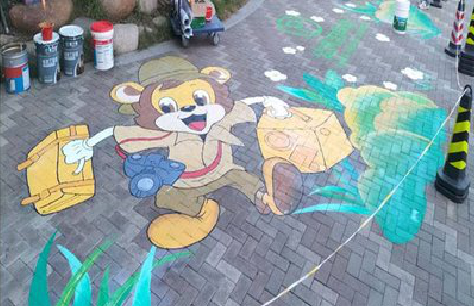 泸西夏季画地面彩绘会遇到的问题