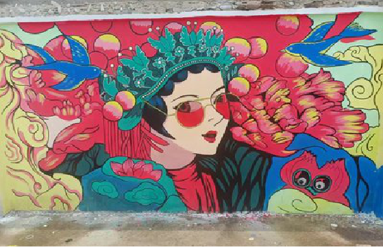 泸西墙体彩绘-网红墙