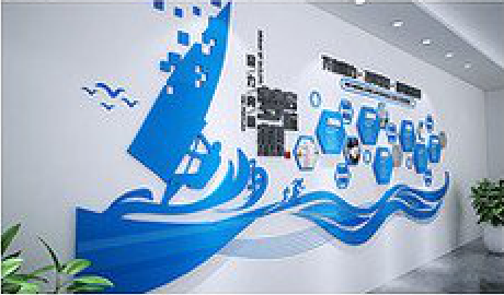 泸西海浪主题文化墙如何设计？