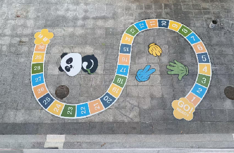 泸西地面游戏彩绘