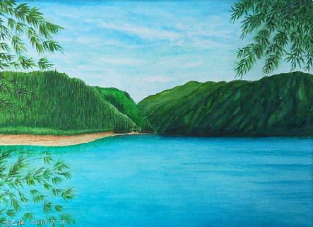 泸西在墙绘中，如何绘画绿水青山？