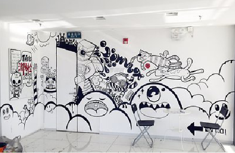 泸西手绘墙并非传统涂鸦。